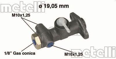 METELLI 05-0001 Головний гальмівний циліндр 