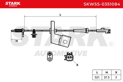 датчик, обороти на колелото STARK SKWSS-0351084