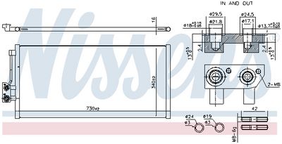 Condensator, climatizare NISSENS 941316