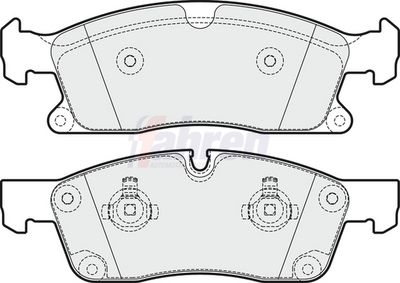 Fahren Brake Pad Set, disc brake FBP3704