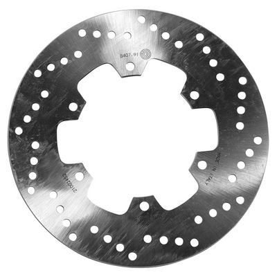 Brake disc Achter vast, 245/115x4mm 6x133mm, diameter bevestigingsgat 8,5mm, hoogte (tussenruimte) 0 past: DUCATI 851 1000/1000 (Touring)/1000S/600N/668/696/696 ABS/696+/851SP (Sport Prod.)/888SP (Spo