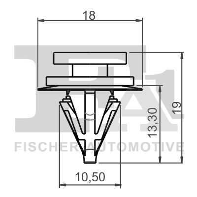 Clip, listwa ochronna FA1 22-40008.5