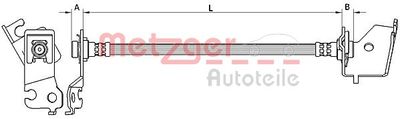Тормозной шланг METZGER 4110584 для HYUNDAI i10