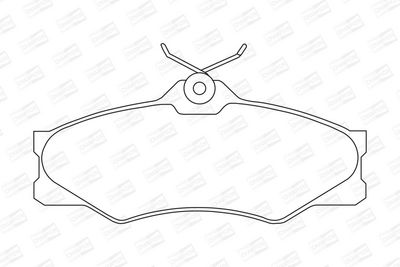 BREMSBELAGSATZ SCHEIBENBREMSE CHAMPION 571380CH 1