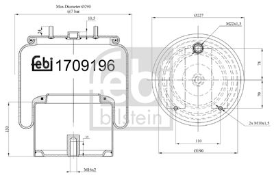 Bälgar, luftfjädring FEBI BILSTEIN 170919