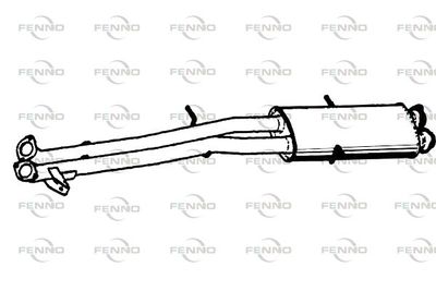 FENNO P1413 Глушитель выхлопных газов  для BMW X5 (Бмв X5)
