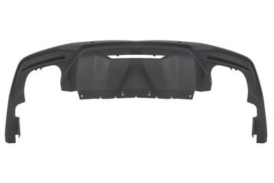 Bumper valance Achter (GT/GT Premium, met parkeersensor gaten, met een uitsparing voor de uitlaatpijp: aan de linkerkant aan de rechterkant dubbel) past: FORD MUSTANG 06.23-