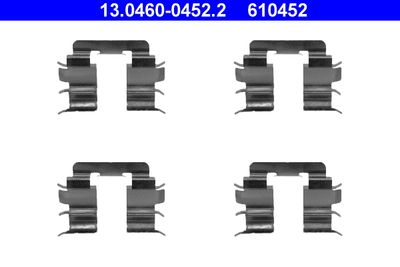 Комплектующие, колодки дискового тормоза ATE 13.0460-0452.2 для NISSAN MICRA