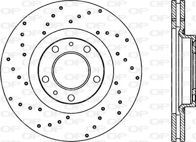 OPEN PARTS BDRS1898.25 Тормозные диски  для PEUGEOT 607 (9D, 9U) 2.2 HDi