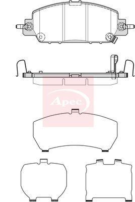 APEC Brake Pad Set, disc brake PAD2402