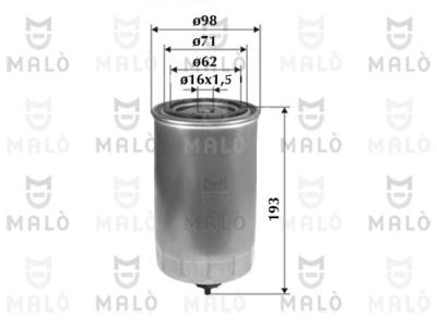 Топливный фильтр AKRON-MALÒ 1520074 для VW XL1