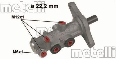 Главный тормозной цилиндр METELLI 05-0457 для AUDI A2