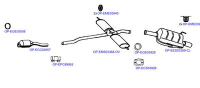 Изпускателна система OPTIMAL OP-EXSVG006