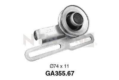 Rolka napinacza, pasek klinowy wielorowkowy SNR GA355.67