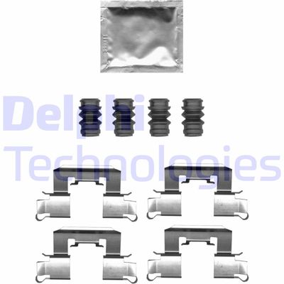 Комплектующие, колодки дискового тормоза DELPHI LX0710 для MAZDA 2