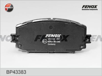 Комплект тормозных колодок, дисковый тормоз FENOX BP43383 для DAIHATSU CHARADE