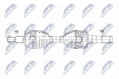 Wał napędowy NTY NPW-FR-190