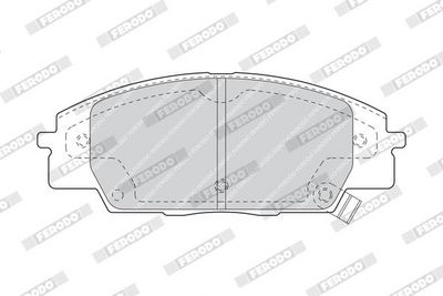 BREMSBELAGSATZ SCHEIBENBREMSE FERODO FDB1444 1