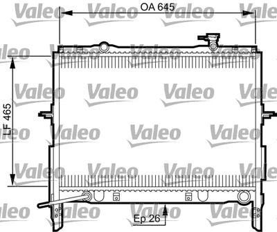 VALEO 735505 Радіатор охолодження двигуна для KIA (Киа)