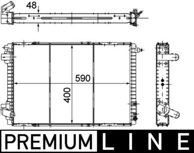 Chłodnica, układ chłodzenia silnika MAHLE CR 151 000P