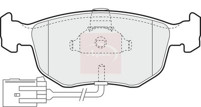 APEC Brake Pad Set, disc brake PAD877