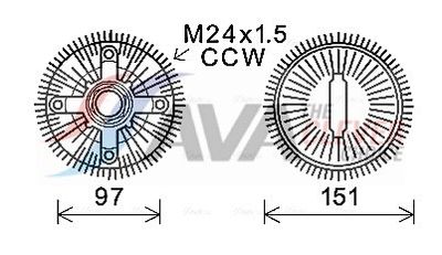 KUPPLUNG KüHLERLüFTER AVA Clever Choice BWC392