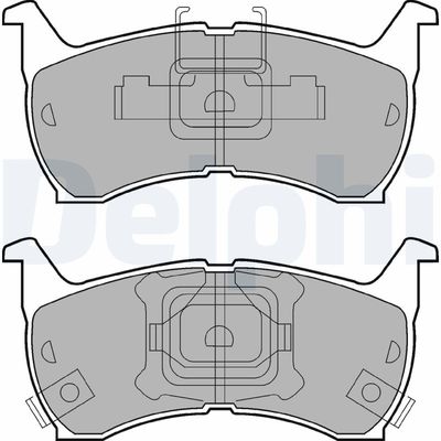 BREMSBELAGSATZ SCHEIBENBREMSE DELPHI LP663