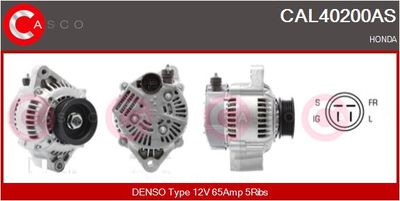 Генератор CASCO CAL40200AS для HONDA PRELUDE