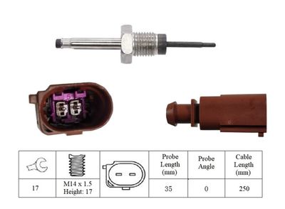 SENZOR TEMPERATURA GAZE EVACUARE