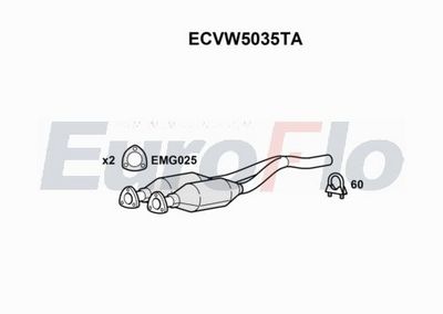 Katalizator EUROFLO 1J0131089FX