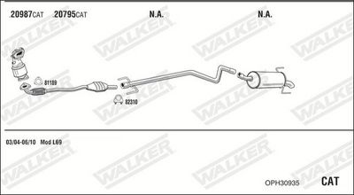 ABGASANLAGE WALKER OPH30935