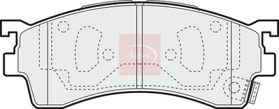 APEC Brake Pad Set, disc brake PAD1100