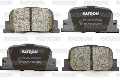 Комплект тормозных колодок, дисковый тормоз PATRON PBP1686 для BYD F3