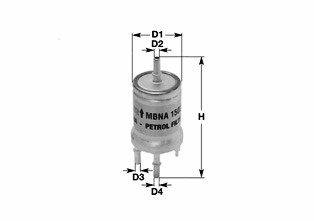 Топливный фильтр CLEAN FILTERS MBNA1556 для AUDI TT