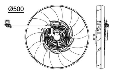 VENTILATOR RADIATOR MAHLE CFF476000P 1