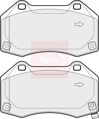 APEC Brake Pad Set, disc brake PAD1893