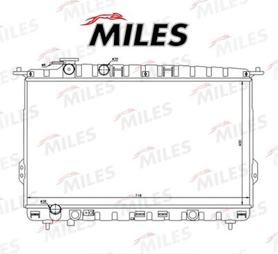 Радиатор, охлаждение двигателя MILES ACRM073 для HYUNDAI XG
