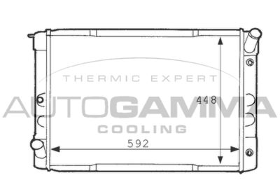 Радиатор, охлаждение двигателя AUTOGAMMA 101114 для VOLVO 780