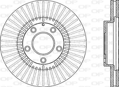 OPEN PARTS BDA2075.20 Тормозные диски  для MAZDA MPV (Мазда Мпв)