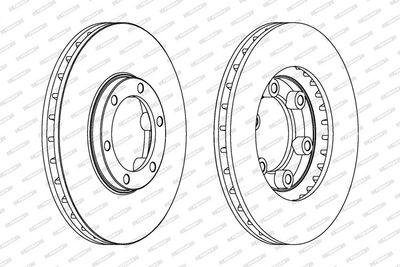 BREMSSCHEIBE FERODO DDF1685 1