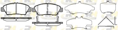 Комплект тормозных колодок, дисковый тормоз ROADHOUSE 21358.02 для HONDA INSIGHT