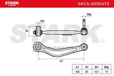 носач, окачване на колелата STARK SKCA-0050473