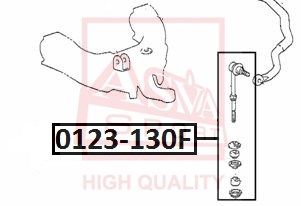 Тяга / стойка, стабилизатор ASVA 0123-130F для TOYOTA HILUX