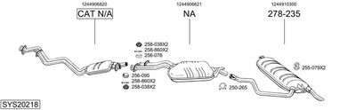 ABGASANLAGE BOSAL SYS20218