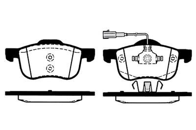 Комплект тормозных колодок, дисковый тормоз RAICAM RA.0859.1 для DODGE DART