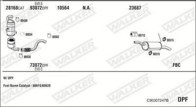 Изпускателна система WALKER CIK007247B