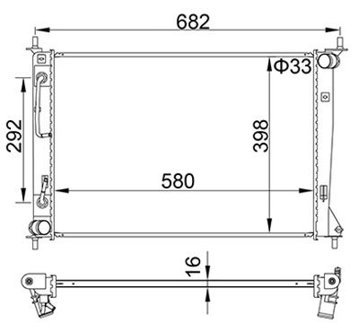 Radiateur, refroidissement du moteur