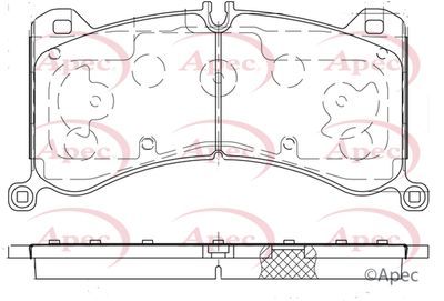 Brake Pad Set APEC PAD2429