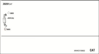 SISTEM DE ESAPAMENT WALKER MNK019862