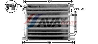 KONDENSATOR KLIMAANLAGE AVA Clever Choice DN5467D